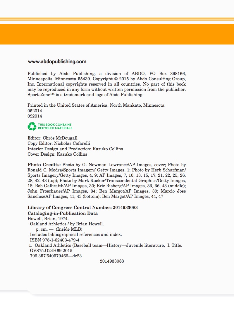 Oakland Athletics — page 1