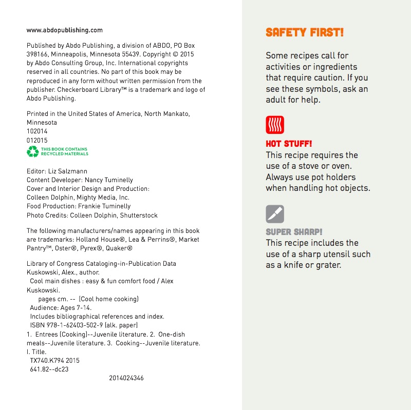 Cool Main Dishes: Easy & Fun Comfort Fun — page 1