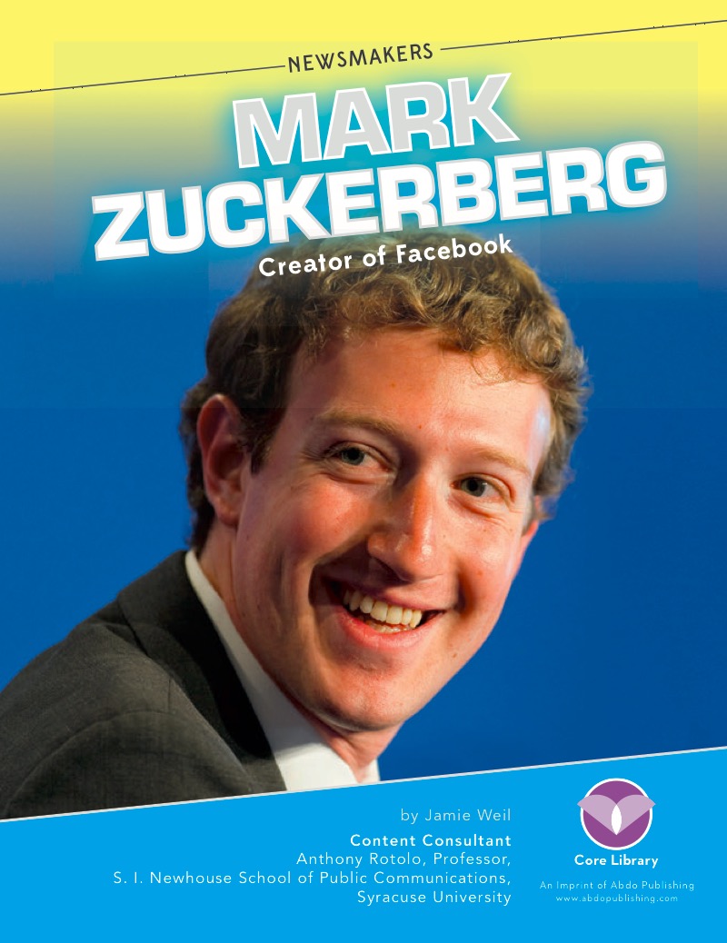Mark Zuckerberg Creator of Facebook book cover