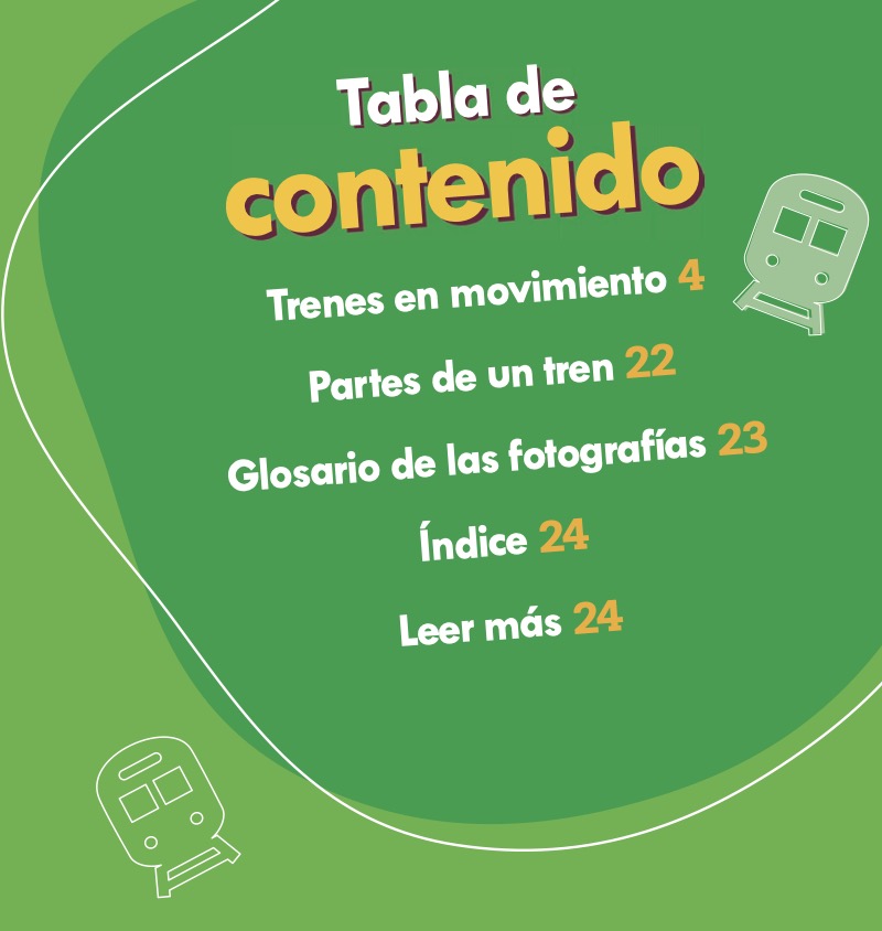 Trenes en acción (Trains on the Go) book cover