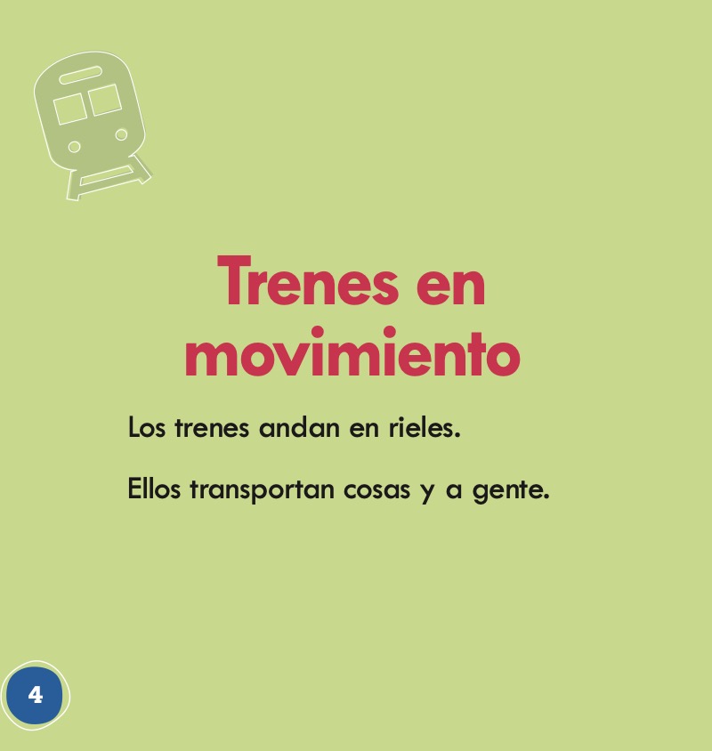 Trenes en acción (Trains on the Go) — page 1