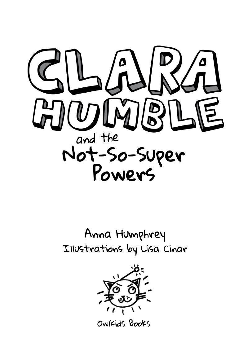 Clara Humble and the Not-So-Super Powers book cover