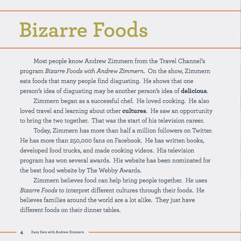 Zany Eats with Andrew Zimmern — page 1