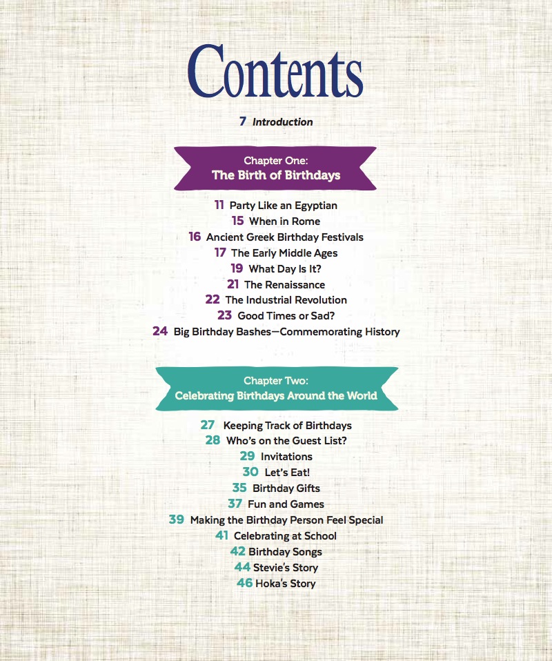 Birthdays: Beyond Cake and Ice Cream — page 1