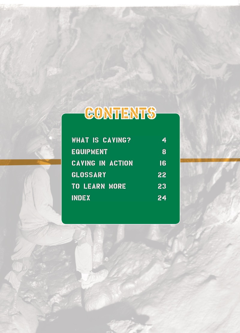Caving book cover