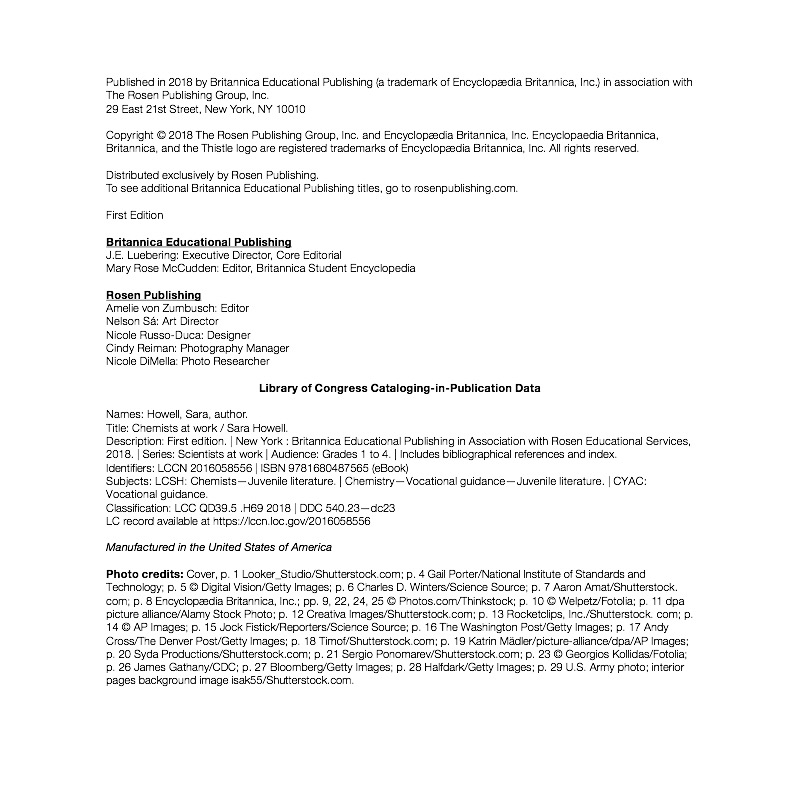 Chemists at Work — page 1