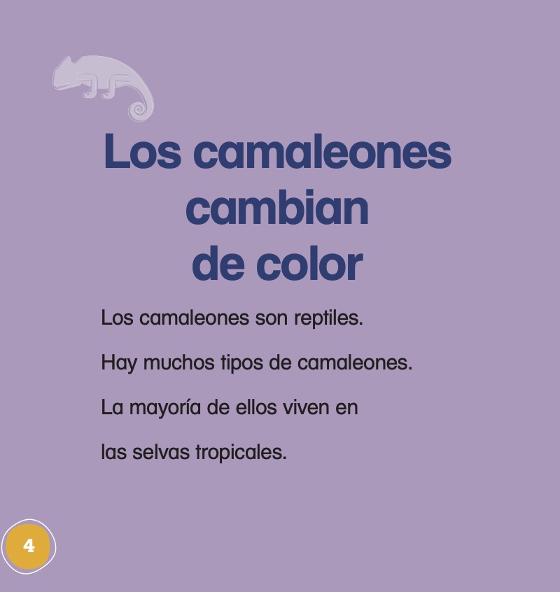 ¡Es un camaleón! (It's a Chameleon!) — page 1