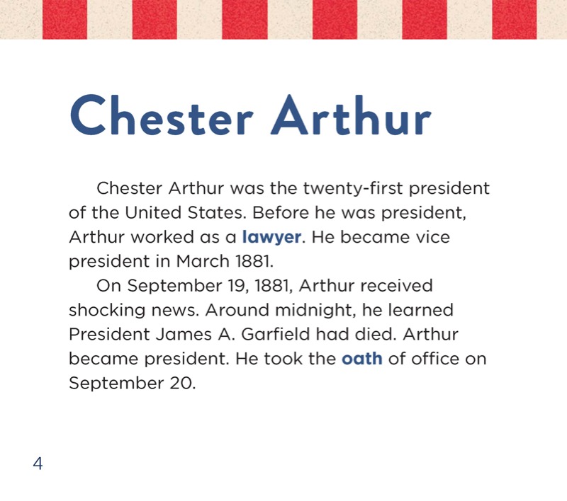 Chester Arthur — page 1