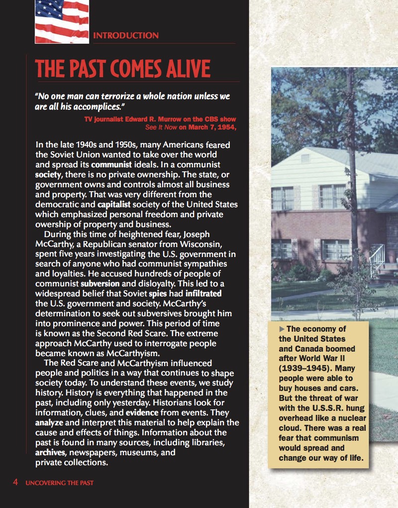 McCarthyism and the Red Scare — page 1