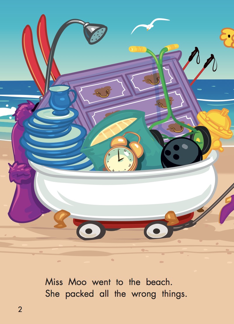 Miss Moo Goes to the Beach — page 1