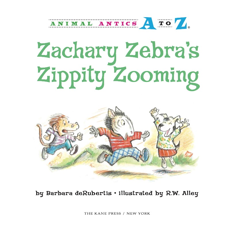 Zachary Zebra's Zippity Zooming book cover