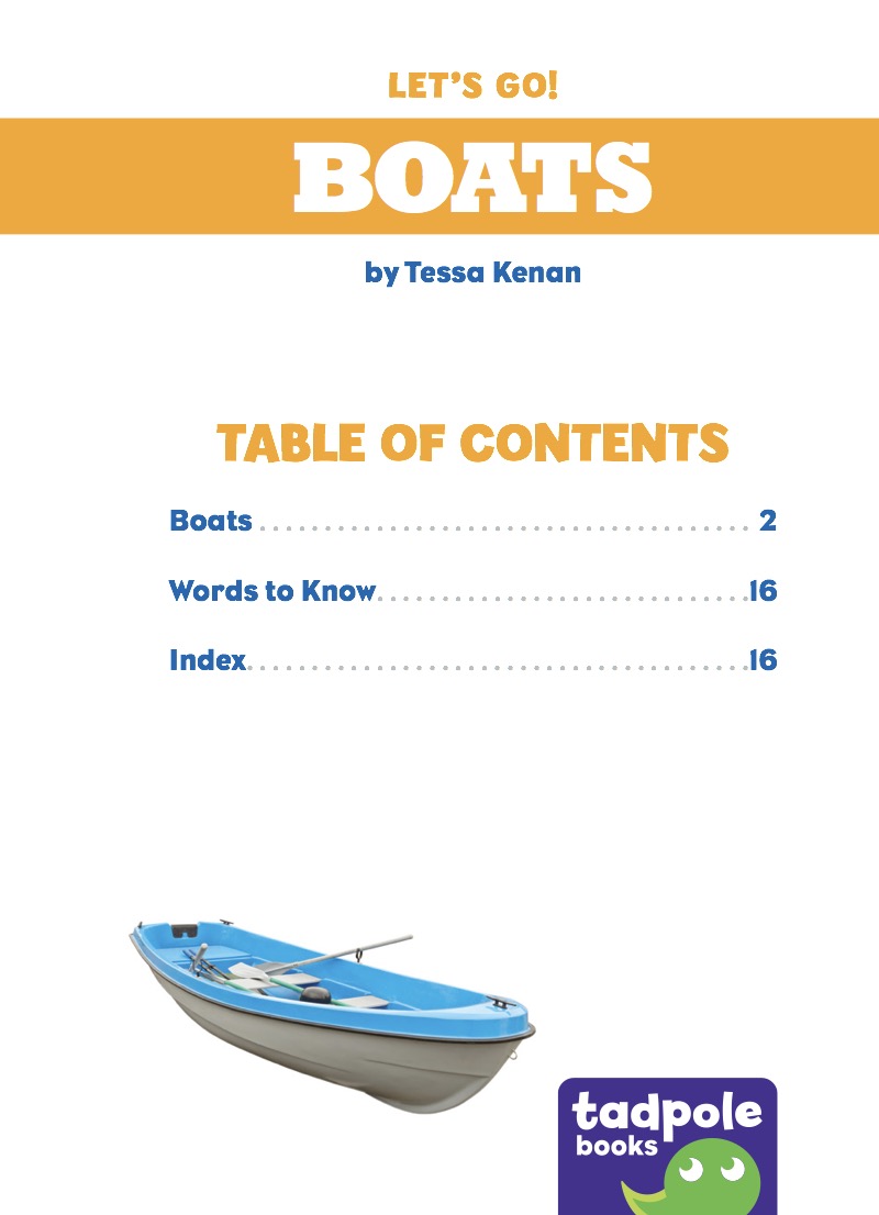 Boats book cover