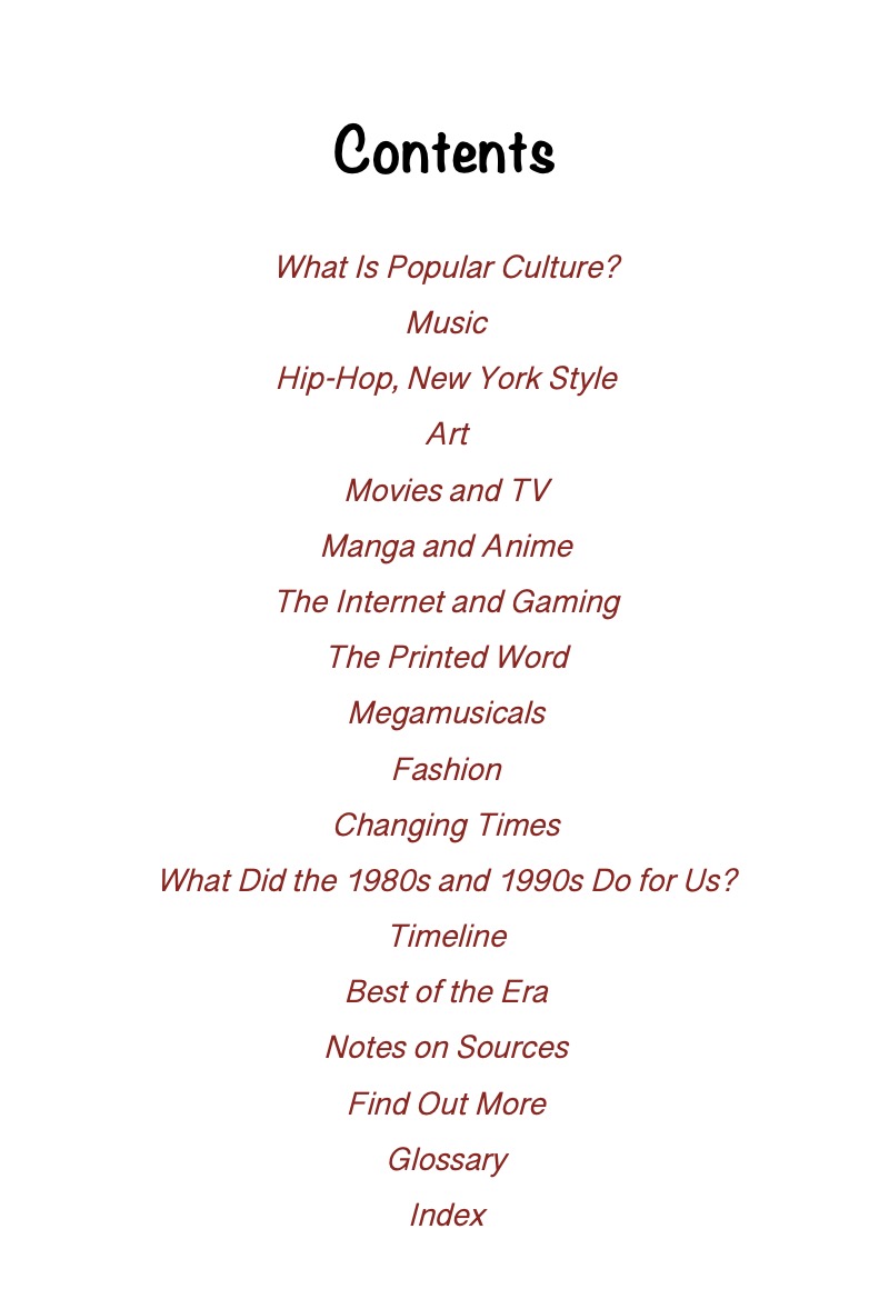 Popular Culture: 1980-1999 — page 1