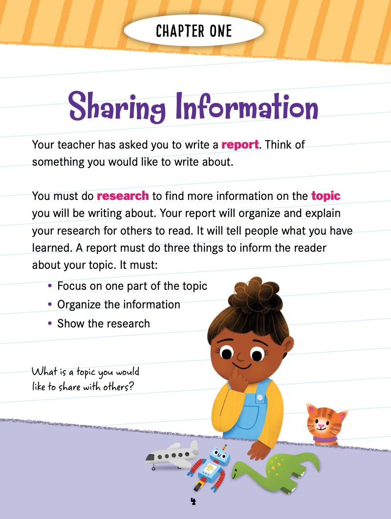 Writing a Report — page 1