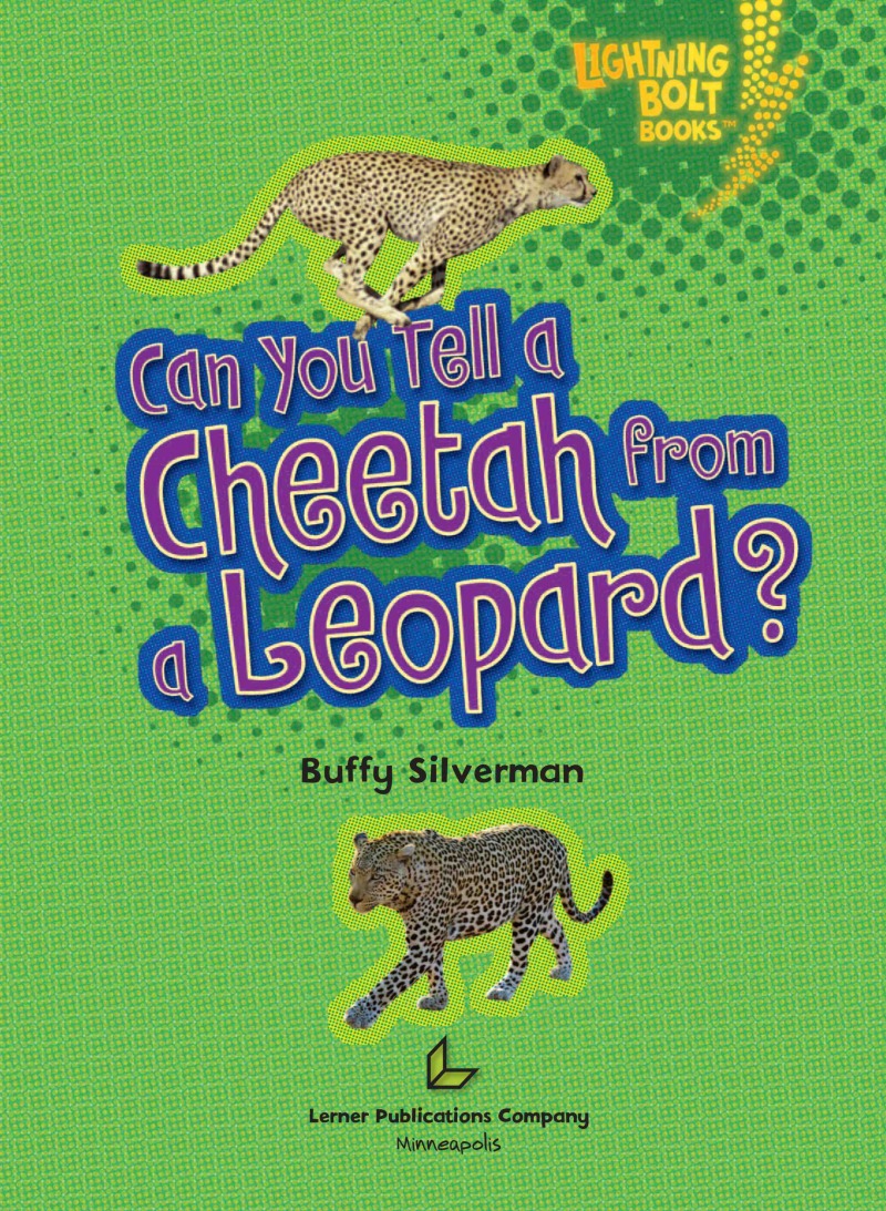 Can you Tell a Cheetah from a Leopard? book cover