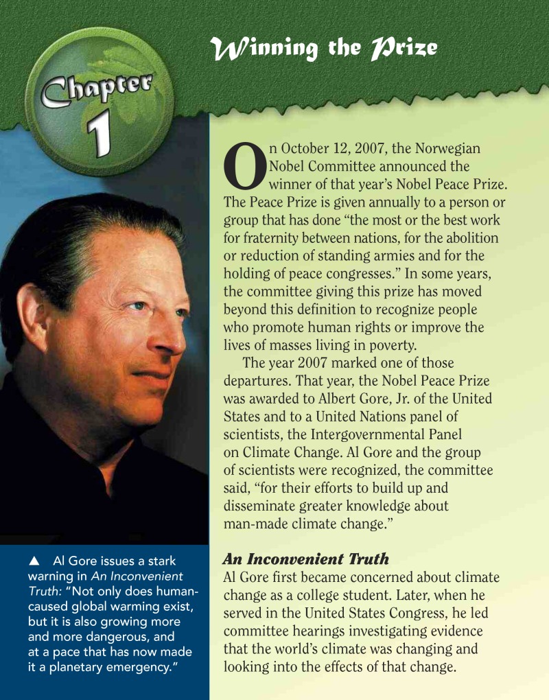 Al Gore: A Wake-Up Call to Global Warming — page 1