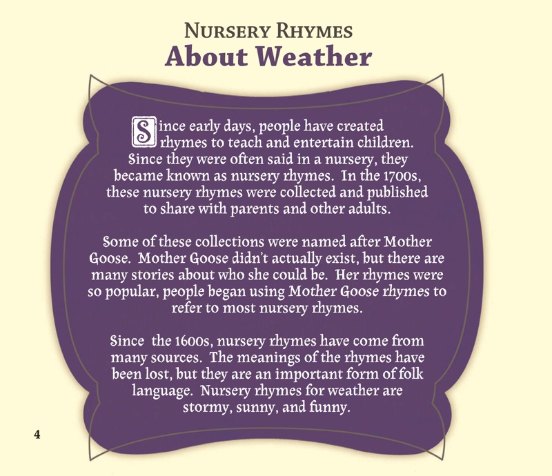 Weather Fun with Mother Goose — page 1