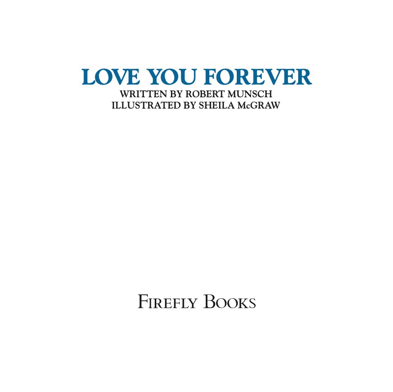 Love You Forever book cover
