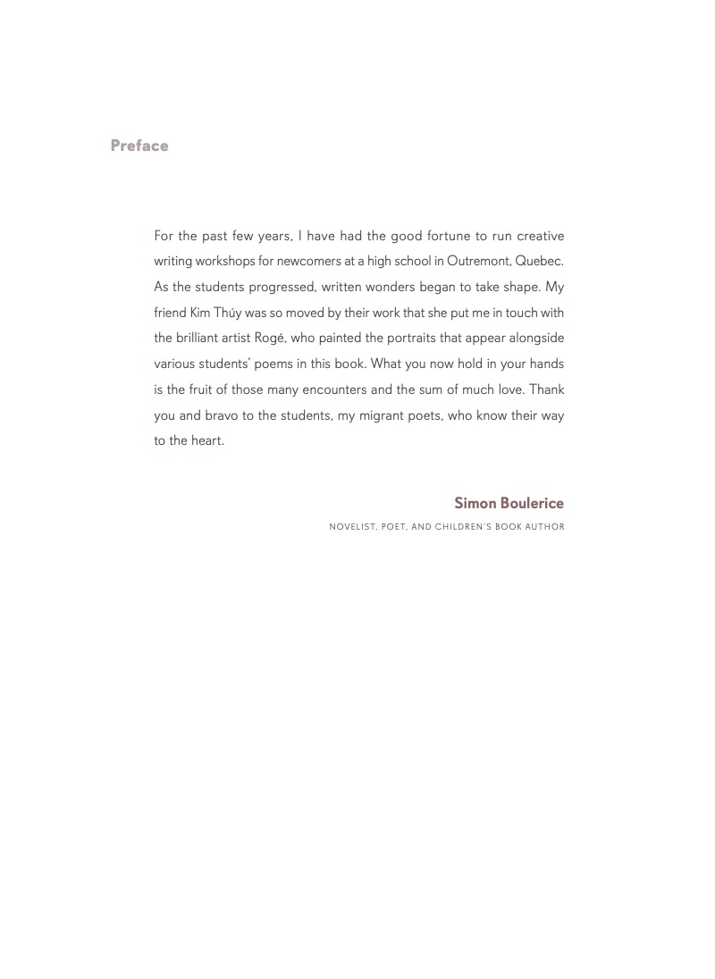 Carry On: Poetry by Young Immigrants — page 1