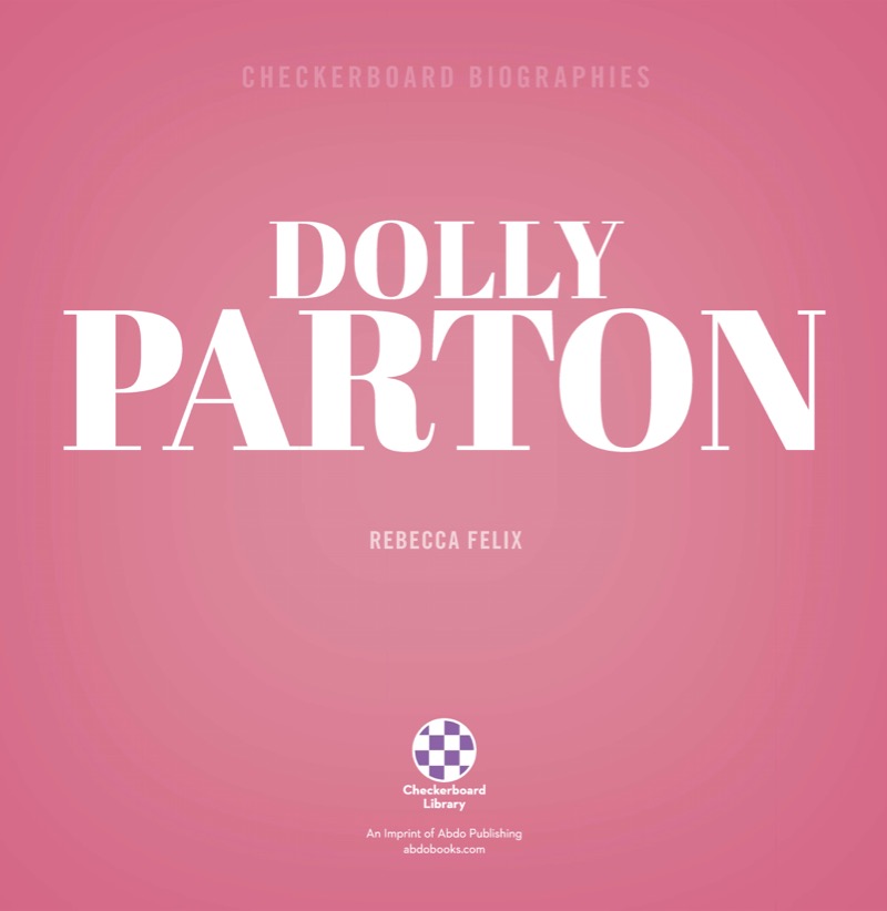 Checkerboard Biographies: Dolly Parton book cover