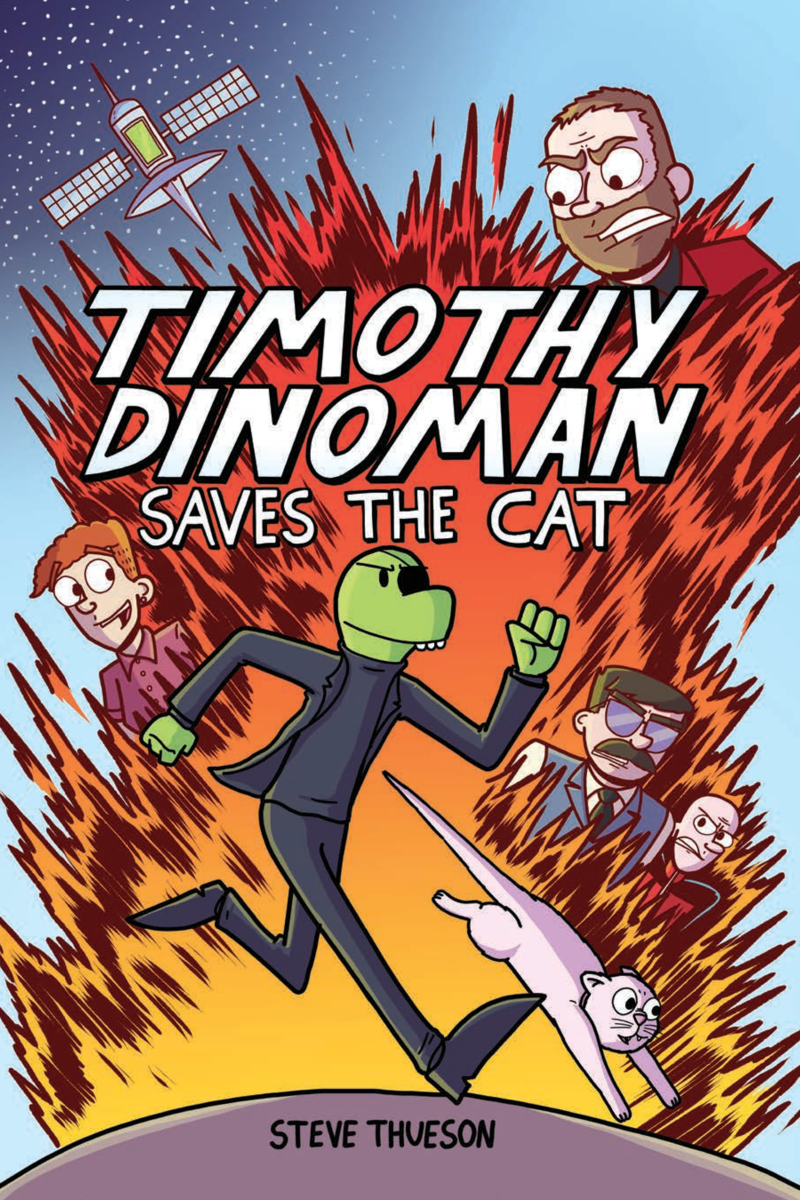Timothy Dinoman Saves the Cat: Book 1 book cover