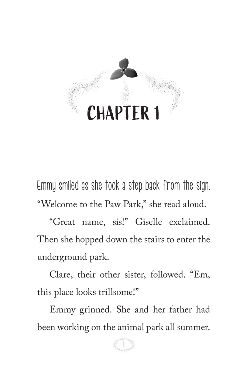 Trillium Sisters Book 4: Trouble at the Paw Park — page 1