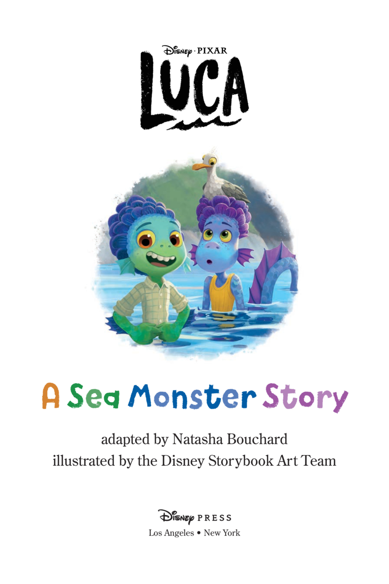 Luca: A Sea Monster Story book cover