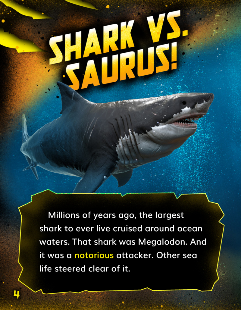 Prehistoric Battles: Megalodon vs. Mosasaurus — page 1