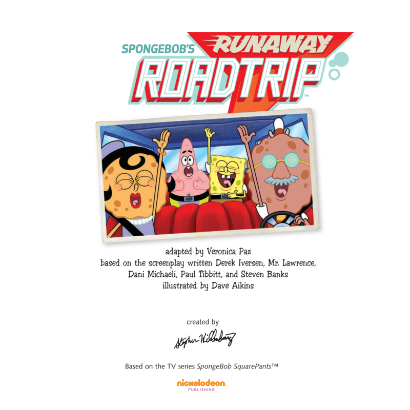 Spongebob’s Runaway Roadtrip book cover