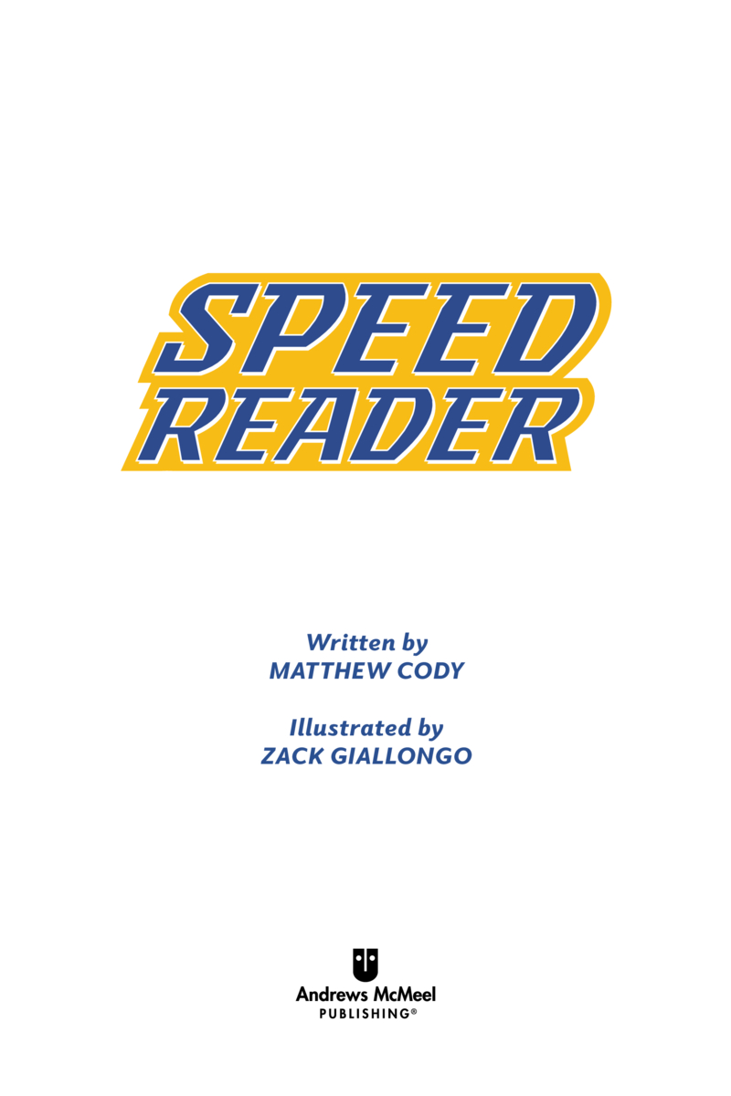 Speed Reader book cover