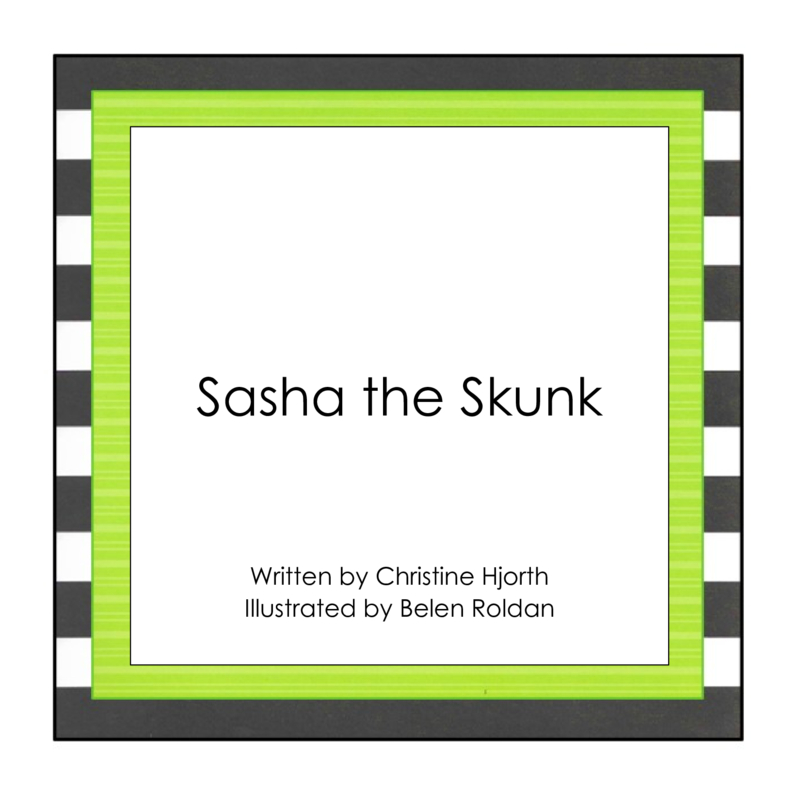Sasha the Skunk book cover