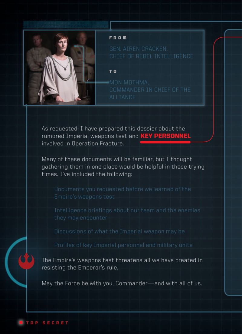 Star Wars: Rogue One Rebel Dossier — page 1