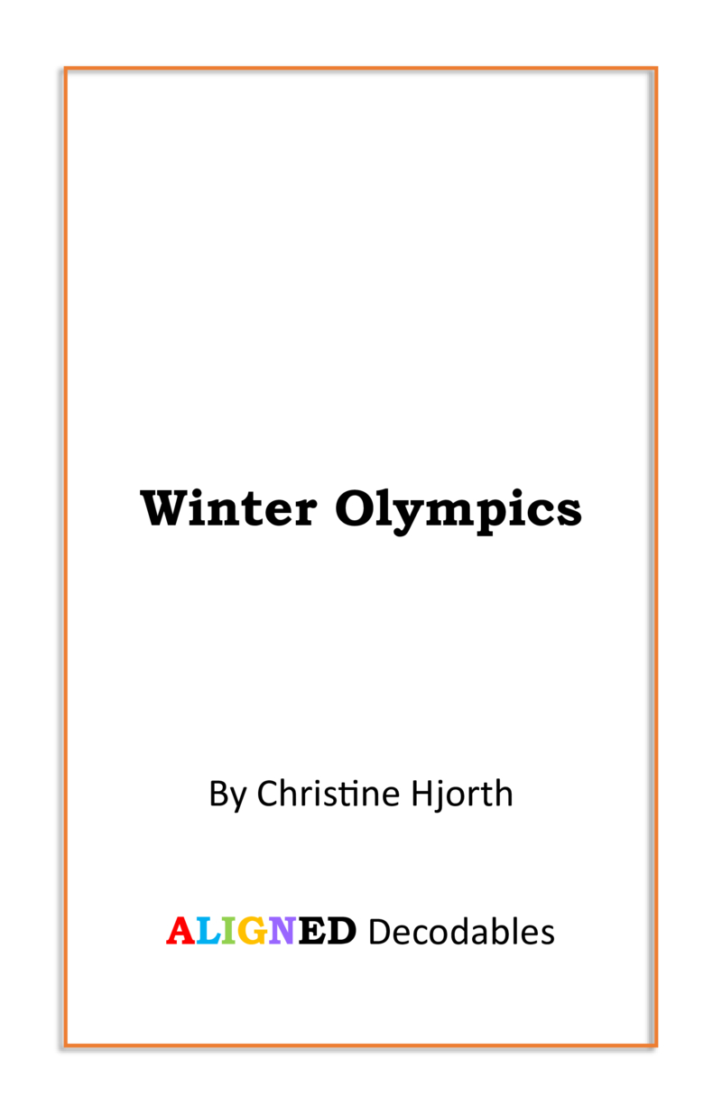 Winter Olympics book cover