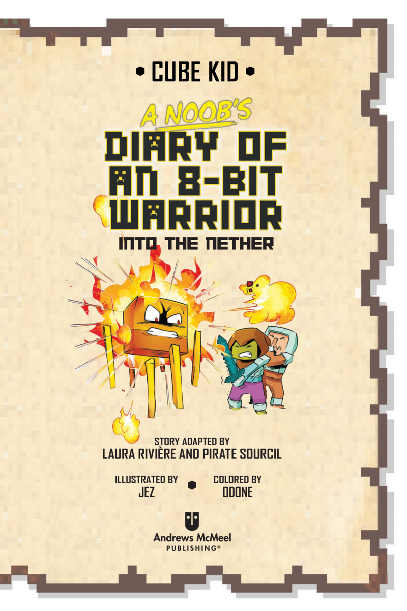 A Noob’s Diary of an 8-Bit Warrior: Into the Nether book cover