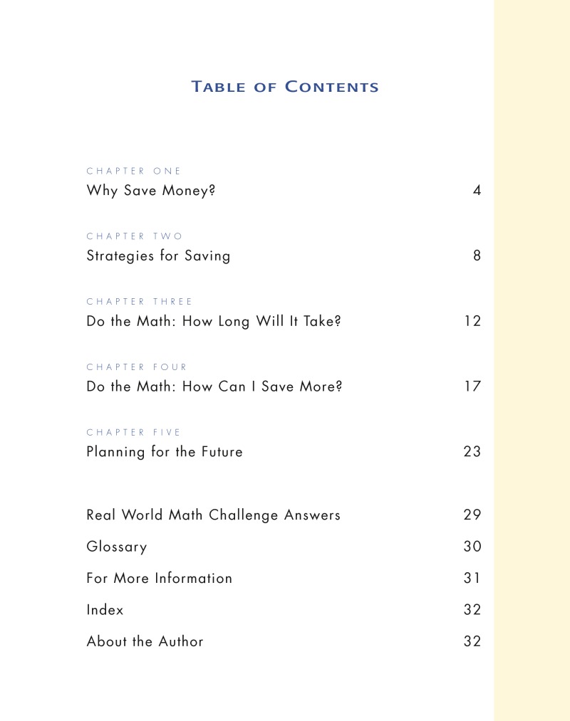 Real World Math: Saving For The Future book cover