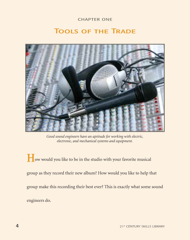 Cool Science Careers: Sound Engineer — page 1