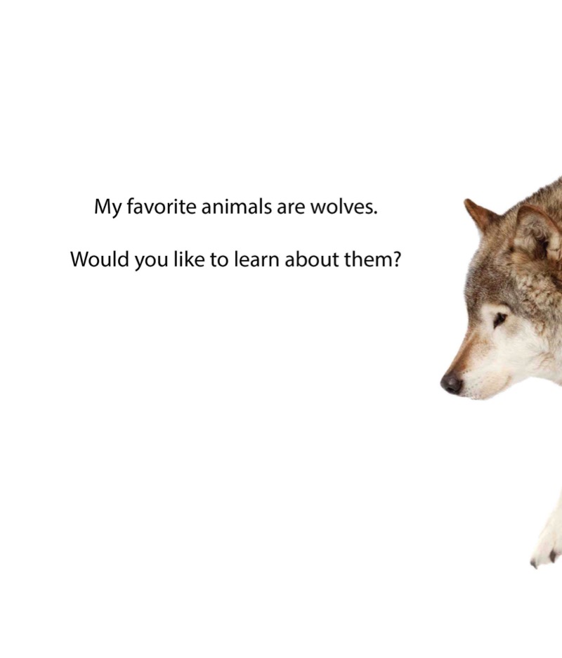 My Favorite Animal: Wolves — page 1