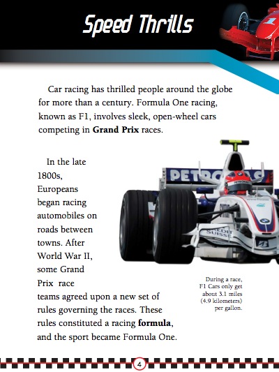 Formula One Racing — page 1