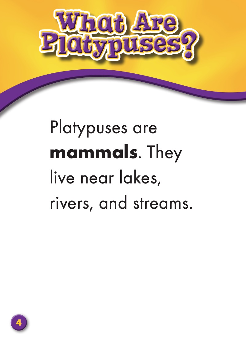 Platypuses: Animal Safari — page 1