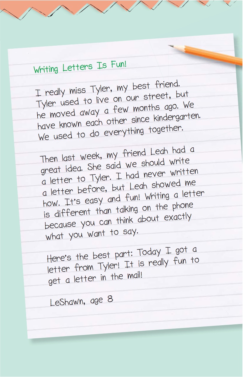 Leah and LeShawn Build a Letter — page 1