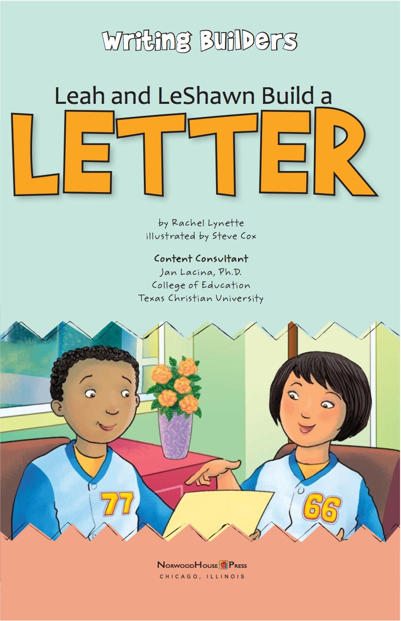Leah and LeShawn Build a Letter book cover