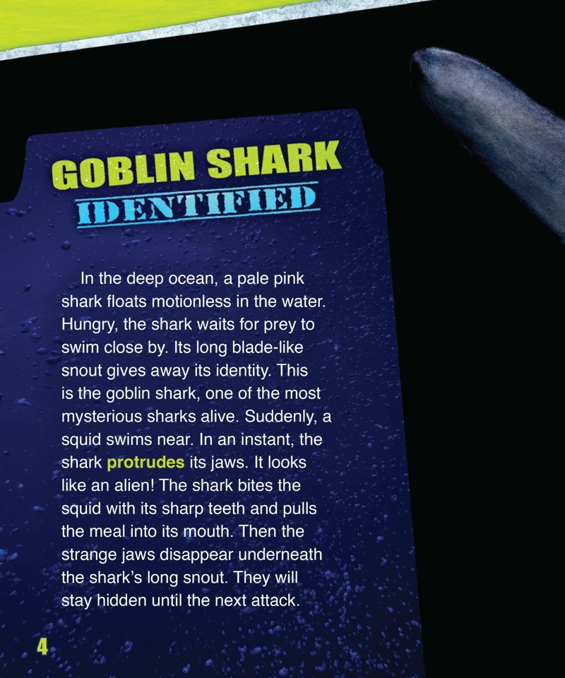 Shark Fact Files: The Goblin Shark — page 1
