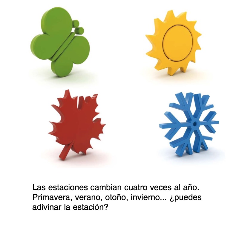 Mi calendario: Las estaciones (My Calendar: Seasons) — page 1