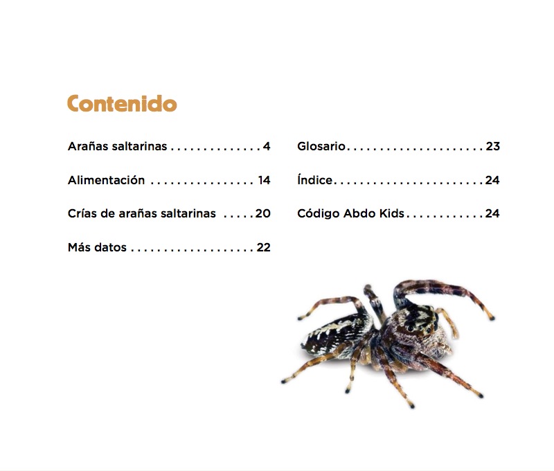 Arañas saltarinas book cover