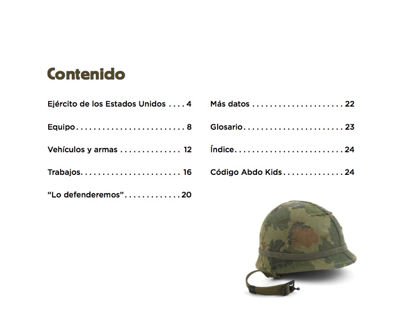Ejército de los Estados Unidos book cover