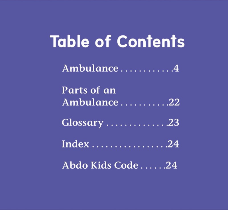 Ambulances book cover