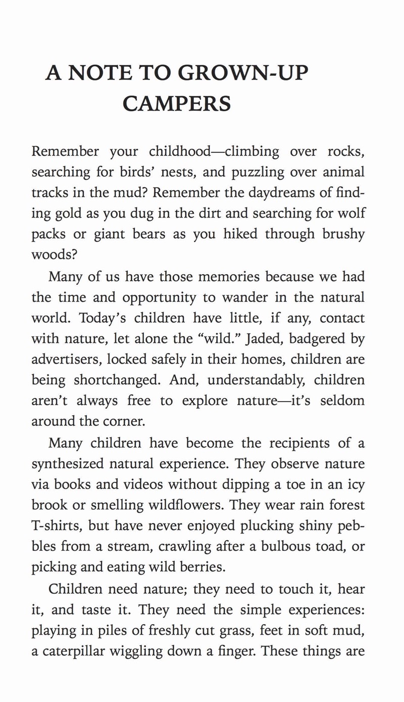 Kids Camp!: Activities for the Backyard or Wilderness — page 1