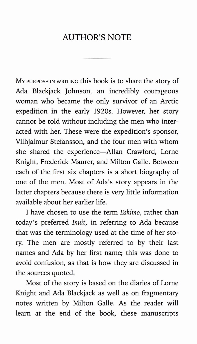 Marooned in the Arctic: The True Story of Ada Blackjack — page 1