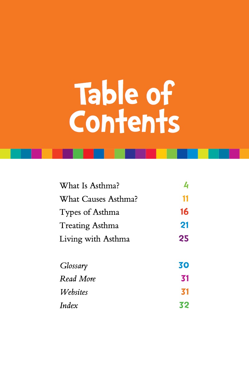 Asthma book cover
