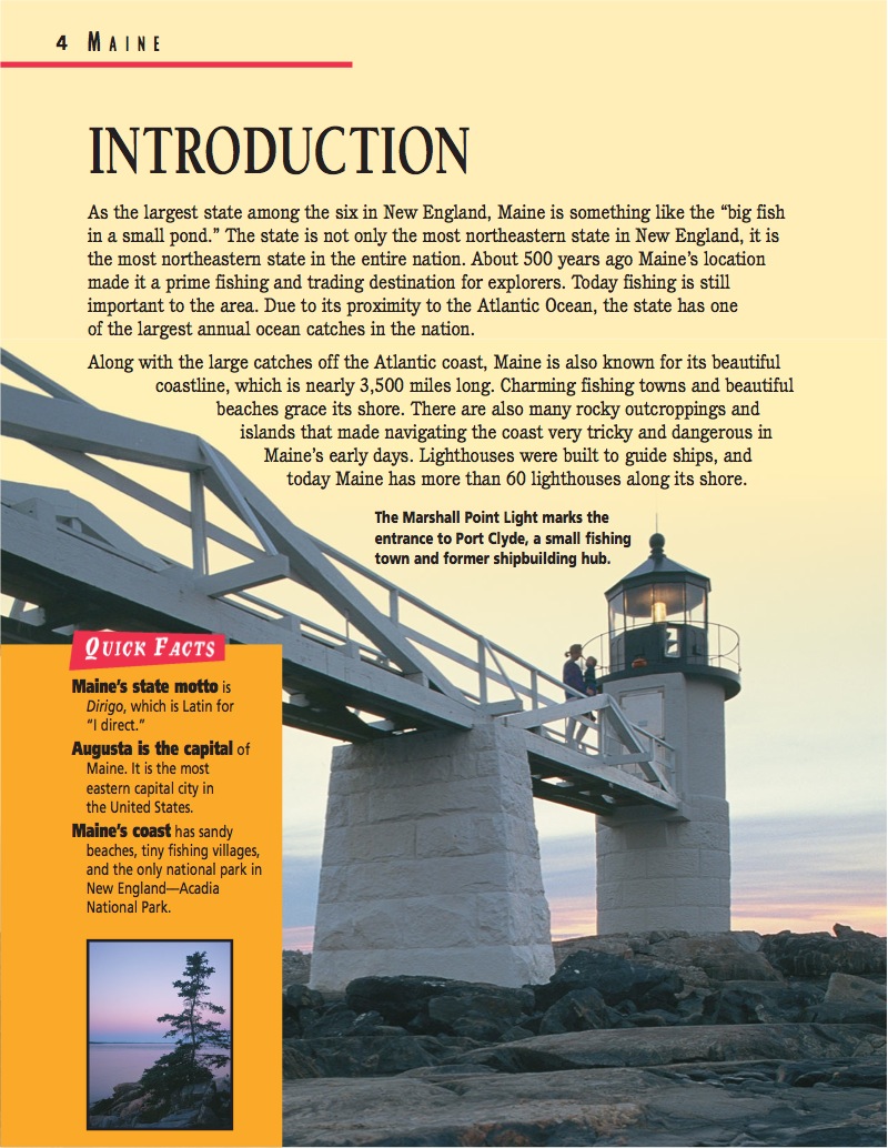 Maine: The Pine Tree State — page 1
